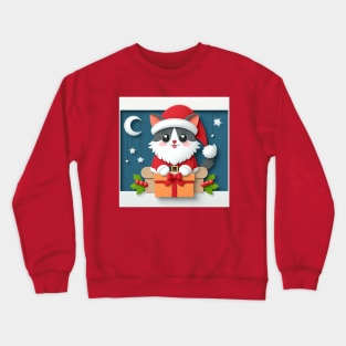 Santa Cat Crewneck Sweatshirt